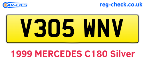 V305WNV are the vehicle registration plates.