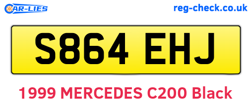 S864EHJ are the vehicle registration plates.