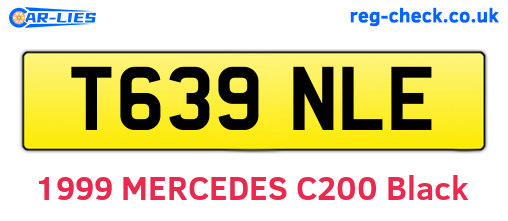 T639NLE are the vehicle registration plates.