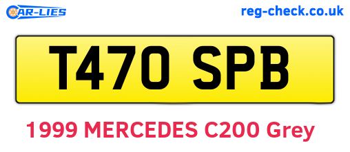 T470SPB are the vehicle registration plates.