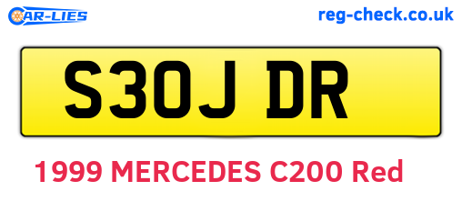 S30JDR are the vehicle registration plates.