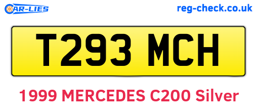 T293MCH are the vehicle registration plates.