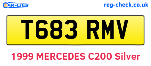 T683RMV are the vehicle registration plates.