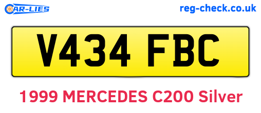 V434FBC are the vehicle registration plates.