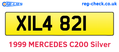 XIL4821 are the vehicle registration plates.