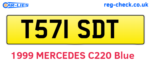 T571SDT are the vehicle registration plates.