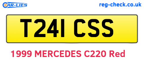 T241CSS are the vehicle registration plates.
