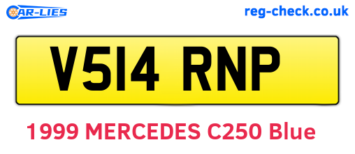 V514RNP are the vehicle registration plates.