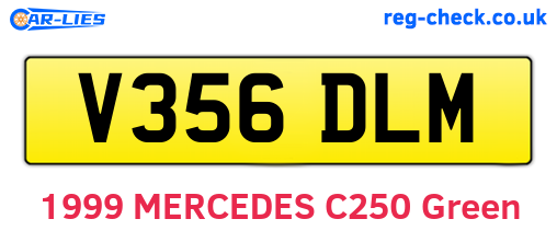 V356DLM are the vehicle registration plates.