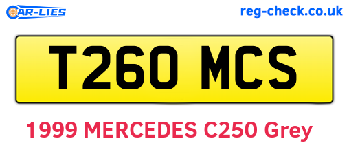 T260MCS are the vehicle registration plates.