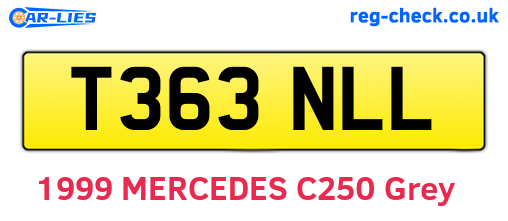 T363NLL are the vehicle registration plates.