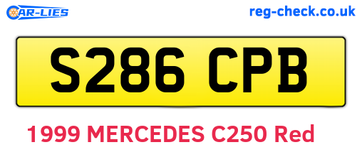 S286CPB are the vehicle registration plates.