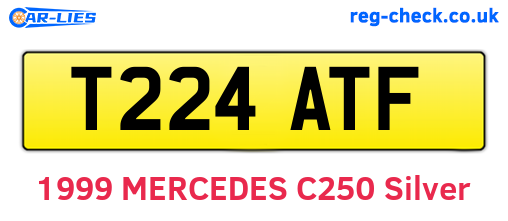 T224ATF are the vehicle registration plates.