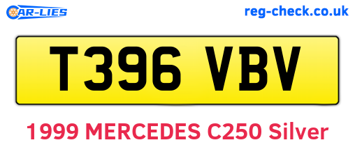 T396VBV are the vehicle registration plates.