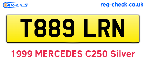 T889LRN are the vehicle registration plates.