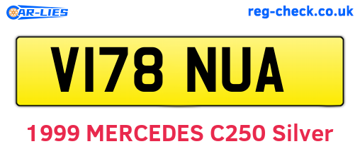 V178NUA are the vehicle registration plates.