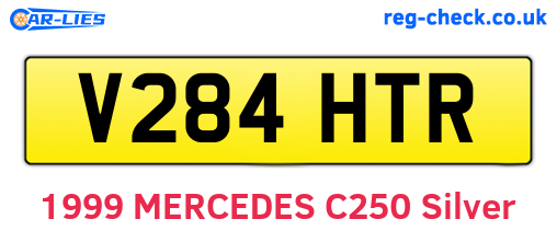 V284HTR are the vehicle registration plates.