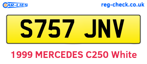 S757JNV are the vehicle registration plates.