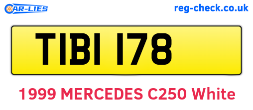 TIB1178 are the vehicle registration plates.