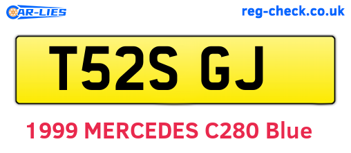 T52SGJ are the vehicle registration plates.