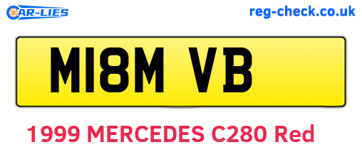 M18MVB are the vehicle registration plates.