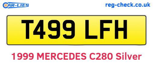 T499LFH are the vehicle registration plates.