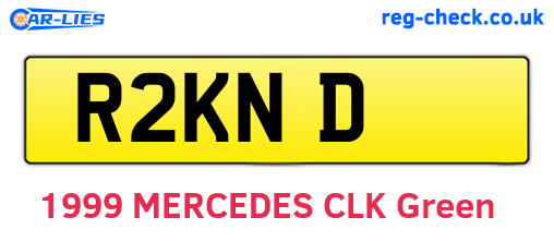 R2KND are the vehicle registration plates.