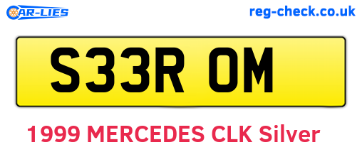 S33ROM are the vehicle registration plates.