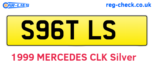 S96TLS are the vehicle registration plates.