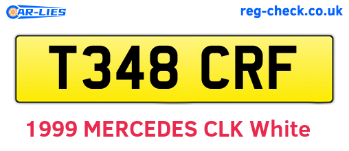 T348CRF are the vehicle registration plates.