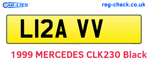 L12AVV are the vehicle registration plates.