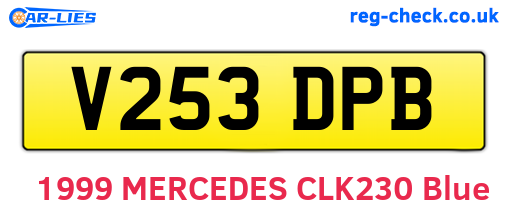 V253DPB are the vehicle registration plates.