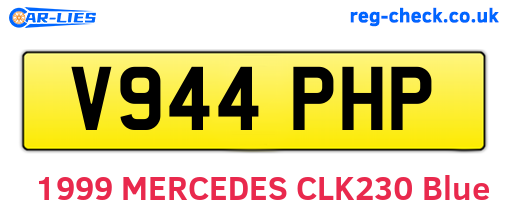 V944PHP are the vehicle registration plates.