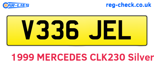 V336JEL are the vehicle registration plates.