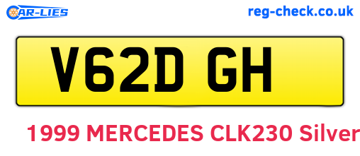 V62DGH are the vehicle registration plates.