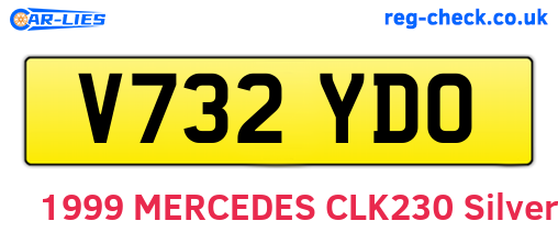 V732YDO are the vehicle registration plates.