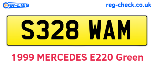 S328WAM are the vehicle registration plates.