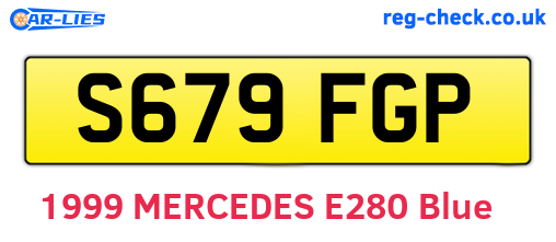 S679FGP are the vehicle registration plates.