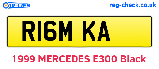 R16MKA are the vehicle registration plates.
