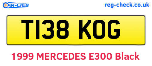 T138KOG are the vehicle registration plates.