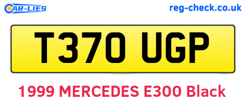 T370UGP are the vehicle registration plates.