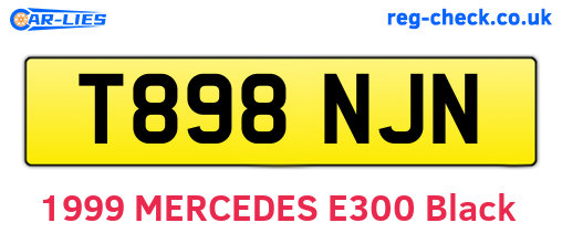T898NJN are the vehicle registration plates.