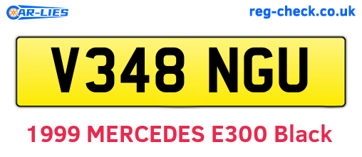 V348NGU are the vehicle registration plates.