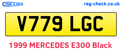 V779LGC are the vehicle registration plates.