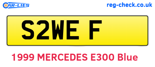S2WEF are the vehicle registration plates.