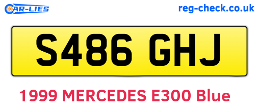 S486GHJ are the vehicle registration plates.