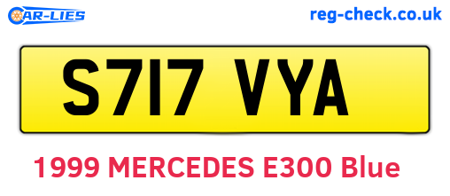S717VYA are the vehicle registration plates.