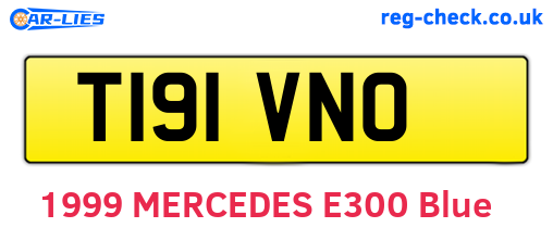 T191VNO are the vehicle registration plates.
