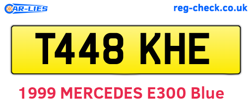 T448KHE are the vehicle registration plates.