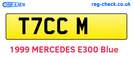 T7CCM are the vehicle registration plates.